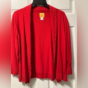 NWOT Ruby Rd sweater shrug.  Size L